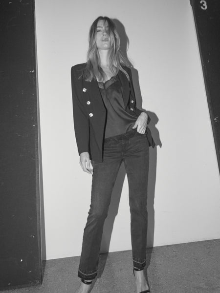 Mos Mosh Ditte Black Silk Lace Singlet