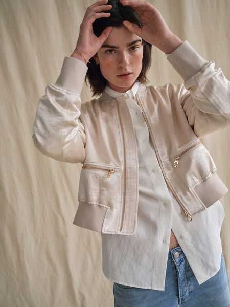 Mos Mosh Gold Cate Elna Jacket Sheer Bliss