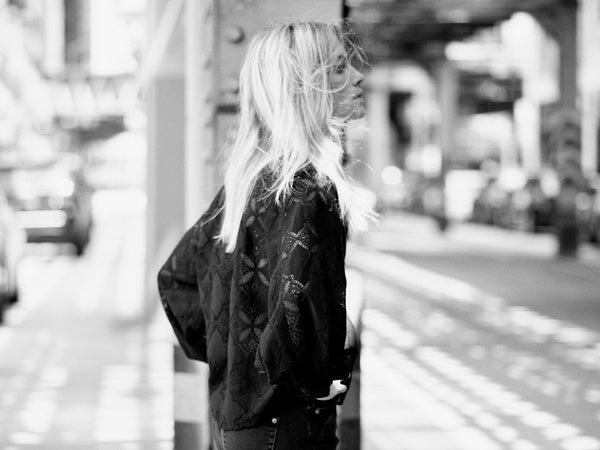 Mos Mosh Yen Black Lace Blouse