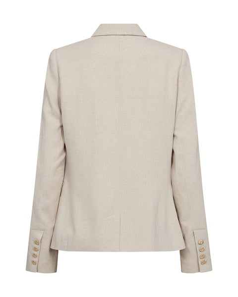 Mos Mosh Beige Beliz Jolene Linen Blazer