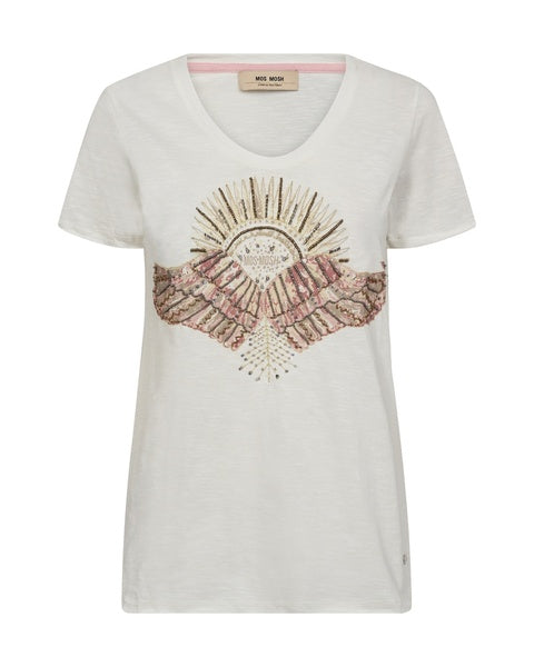 Mos Mosh Powder Pink Nadine OSS Deco Tee