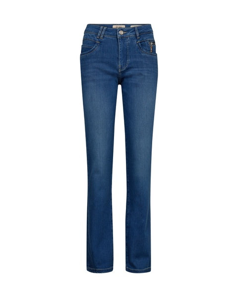Mos Mosh Long Length Mid Blue Carla Naomi Deluxe Jeans