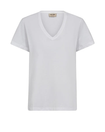 Mos Mosh White Dala V-SS Basic Tee