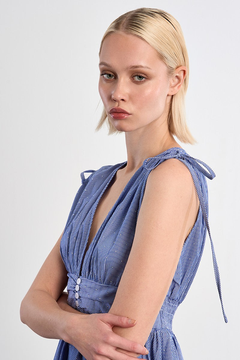 Lili Sidonio Rhinestone Shirt Dress