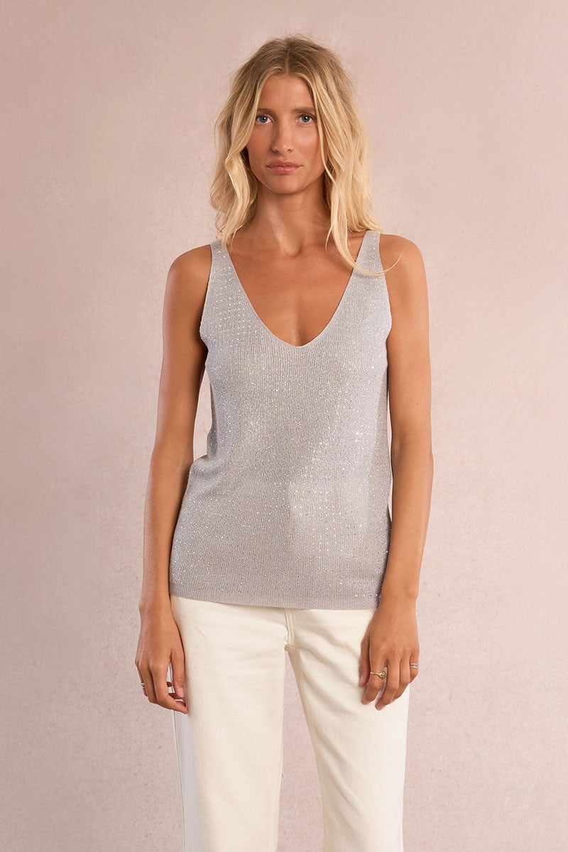 Molly Bracken Silver Sparkle Top