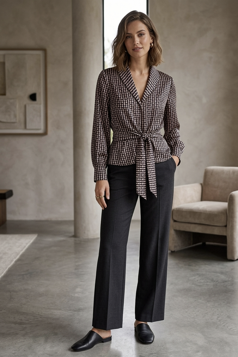 Dea Kudibal Ivett Poem Blouse With Shawl Collar