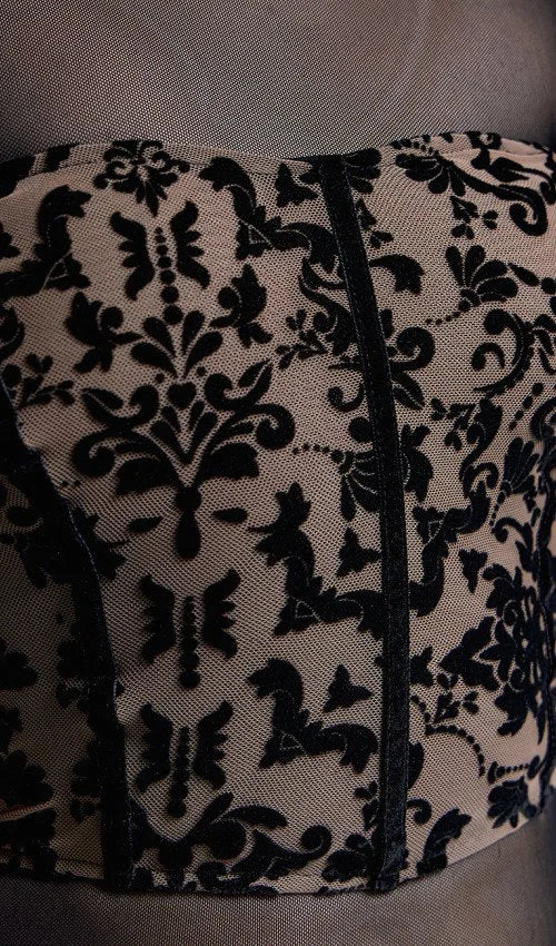 Access Fashion Black/Nude Bustier