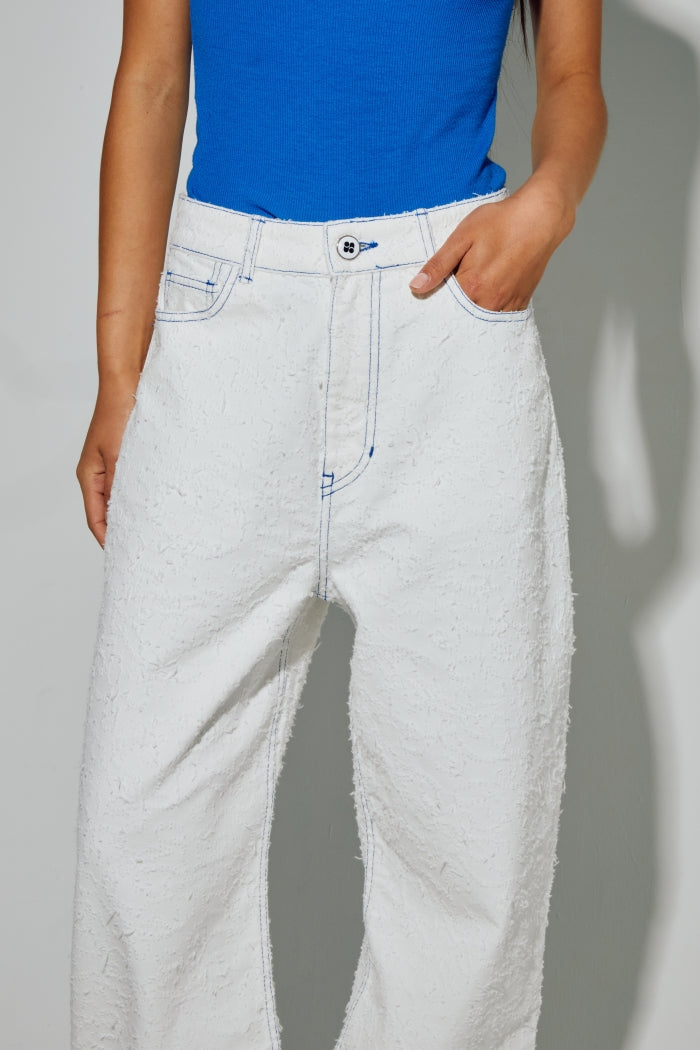 Imprevu White Roxy Baloon Jeans