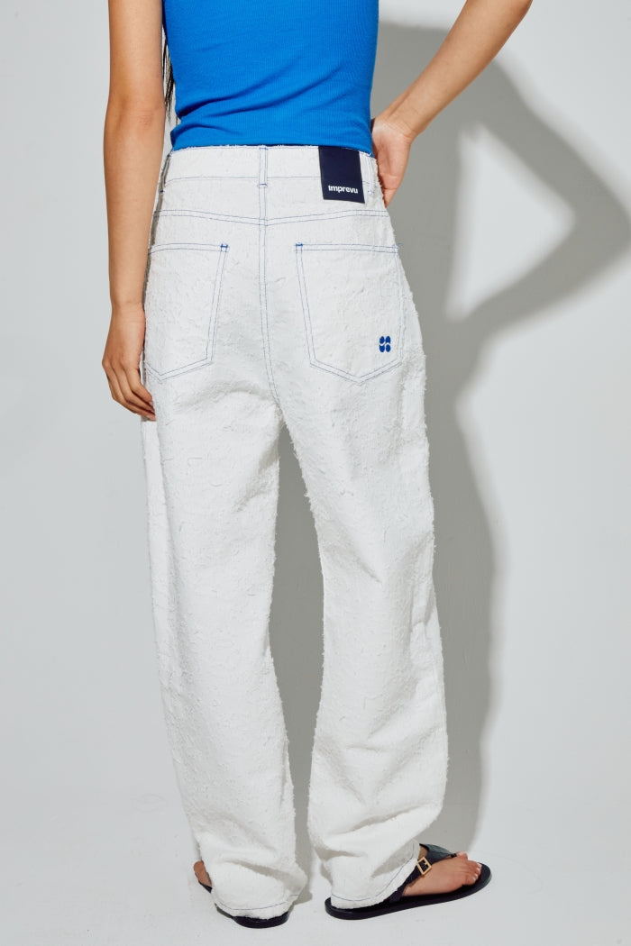 Imprevu White Roxy Baloon Jeans