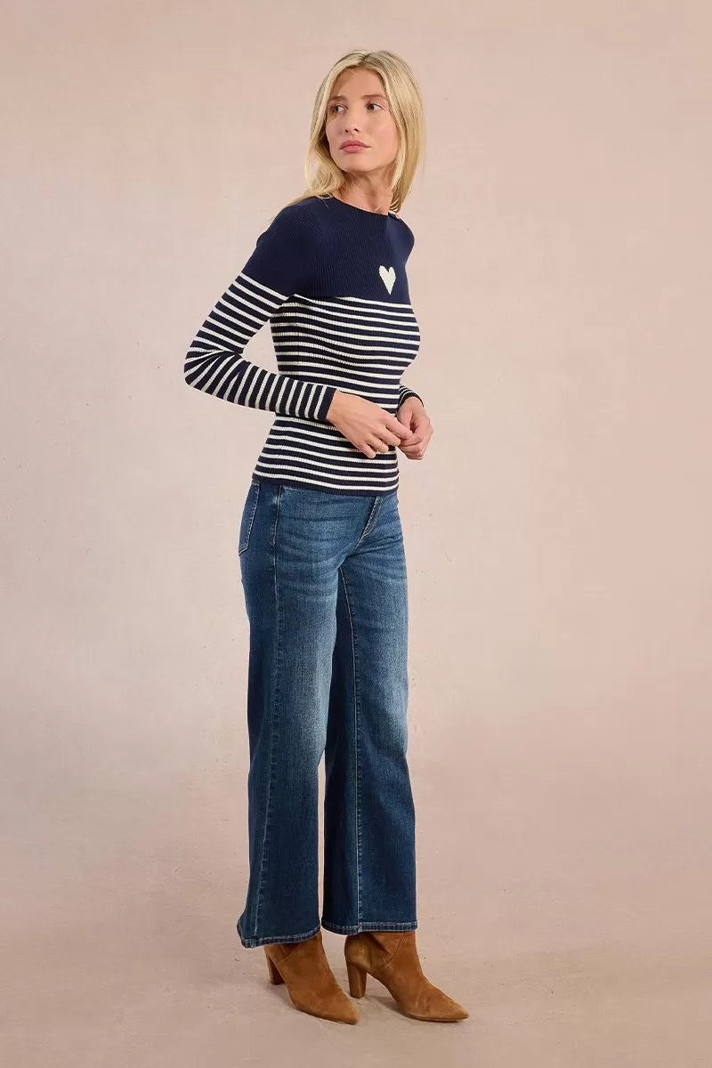Molly Bracken Sailor Sweater With Heart