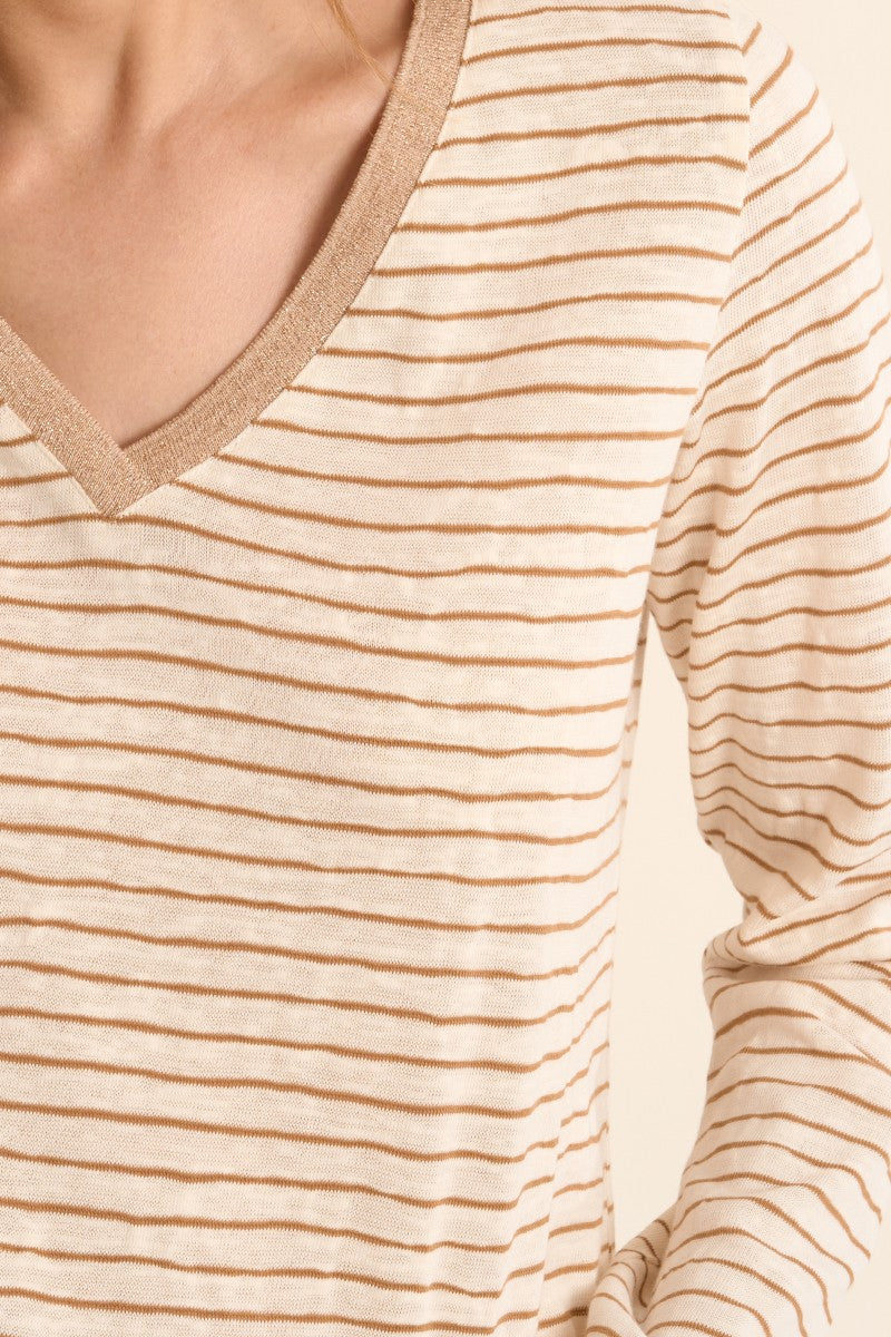 Molly Bracken Sailor T-Shirt- Ecru/Beige