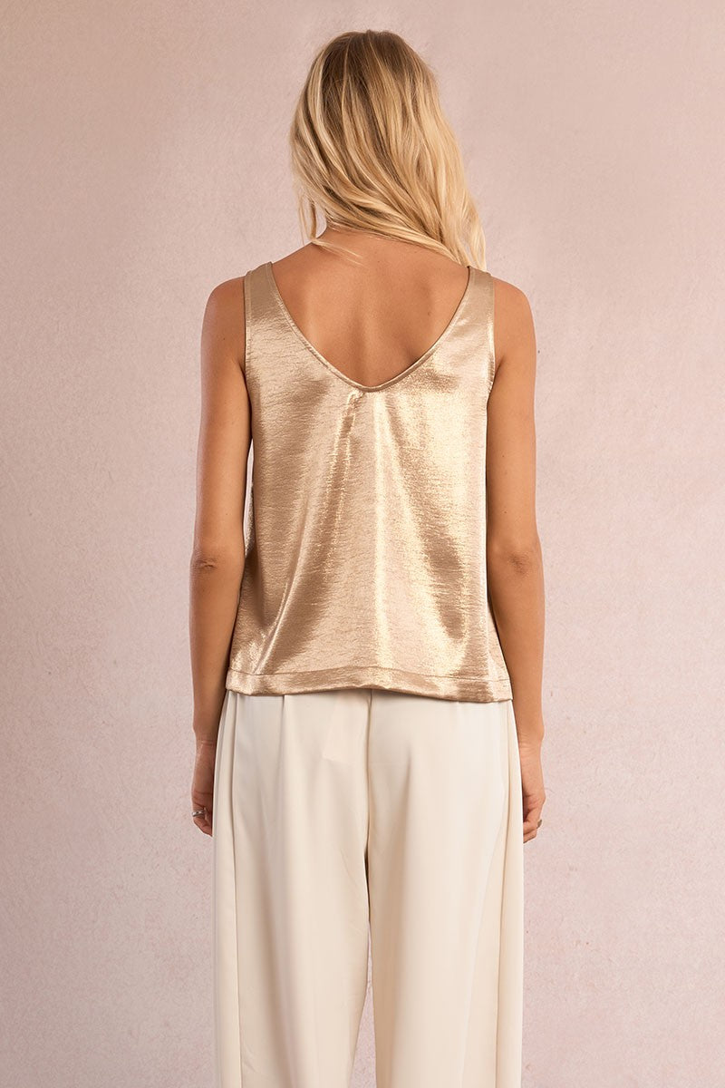 Molly Bracken Satin Tank Top