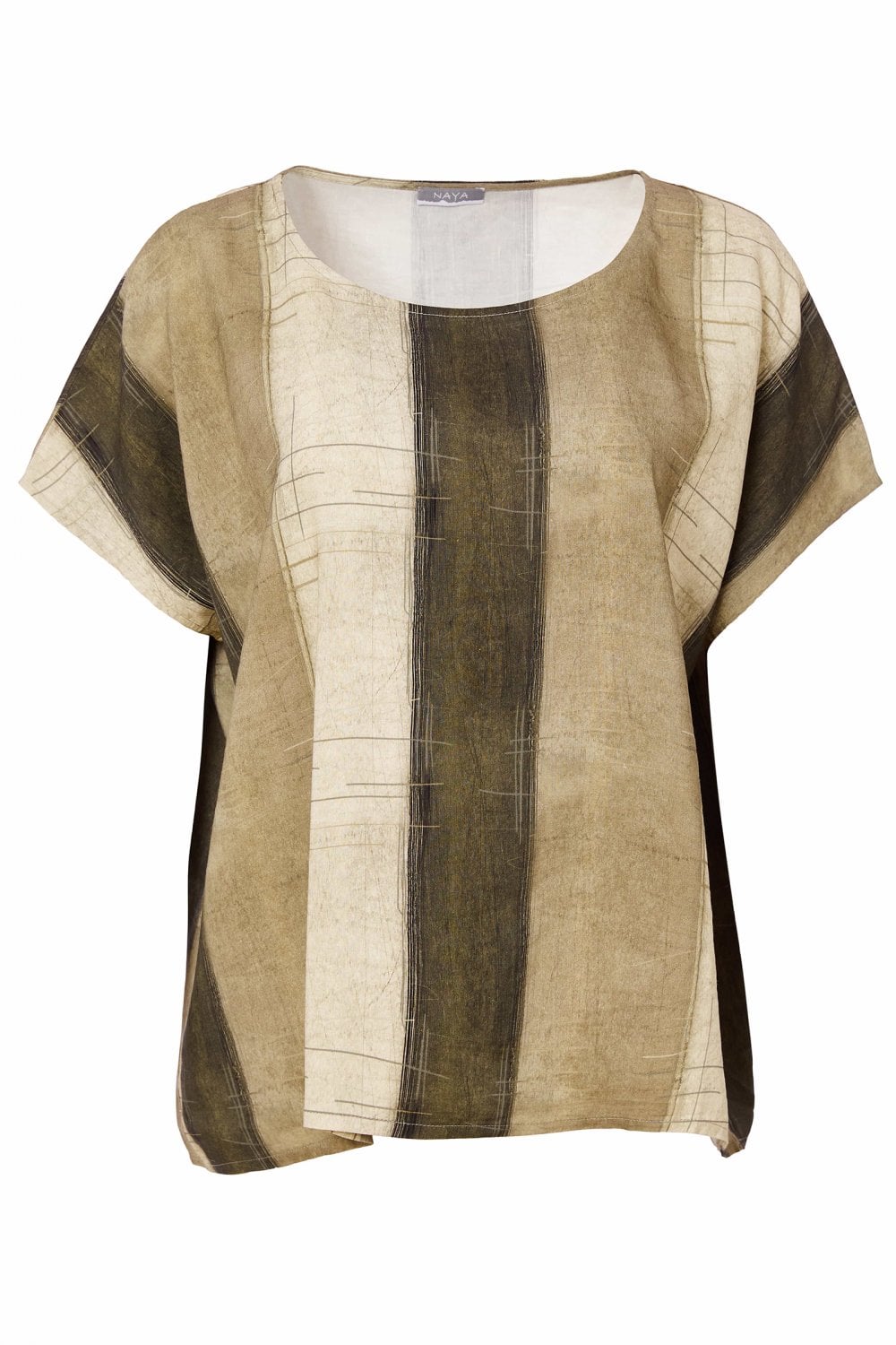 Naya Scratch Print Army Top