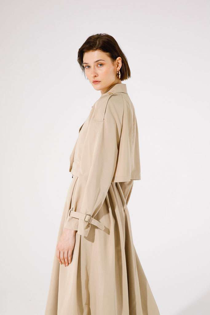 GoaGoa 2-Piece Junimia Hazelnut Trench Dress/Coat