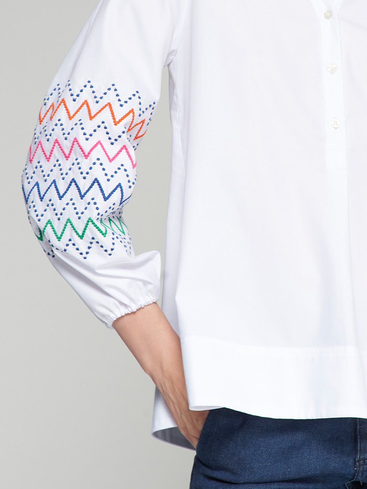 Vilagallo Ebba Blanco Twill Shirt