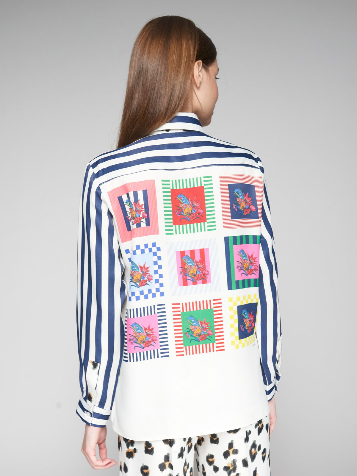 Vilagallo Leopard Flores Shirt