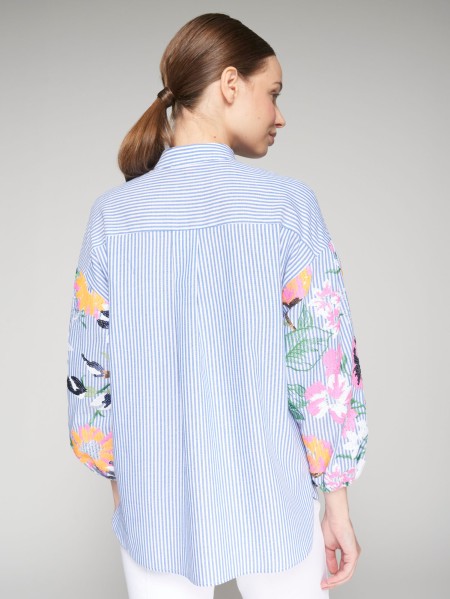 Vilagallo Shirt Uma Bordado Flores Lentejuelas