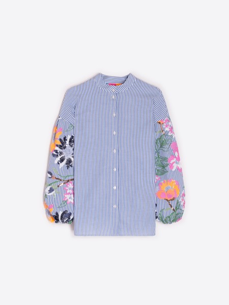 Vilagallo Shirt Uma Bordado Flores Lentejuelas