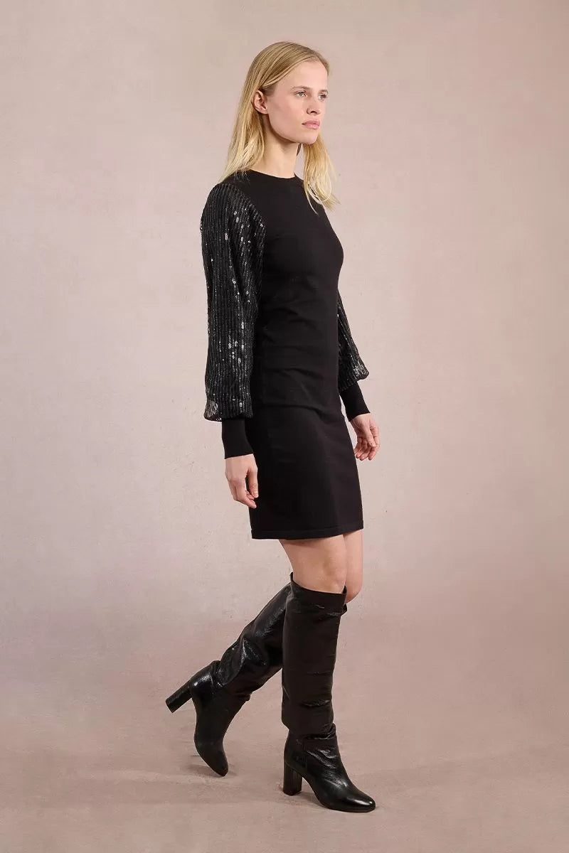 Molly Bracken Short Dress - Bi-Material