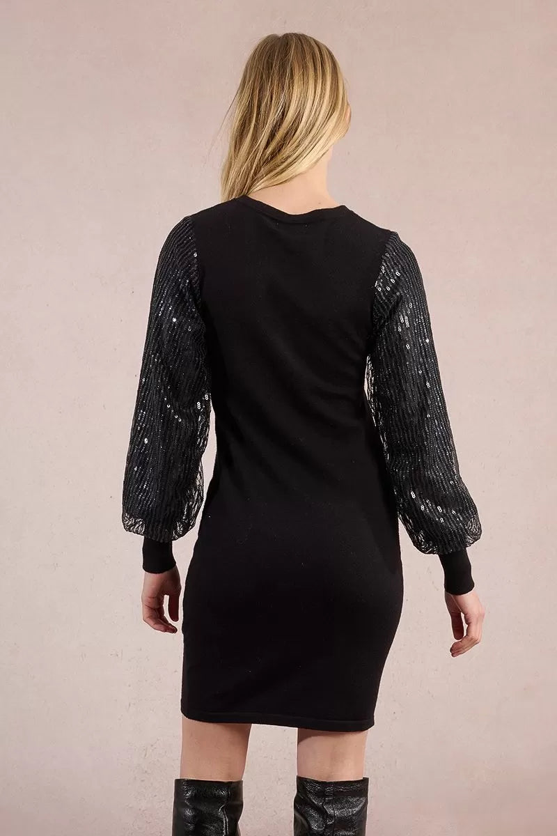 Molly Bracken Short Dress - Bi-Material