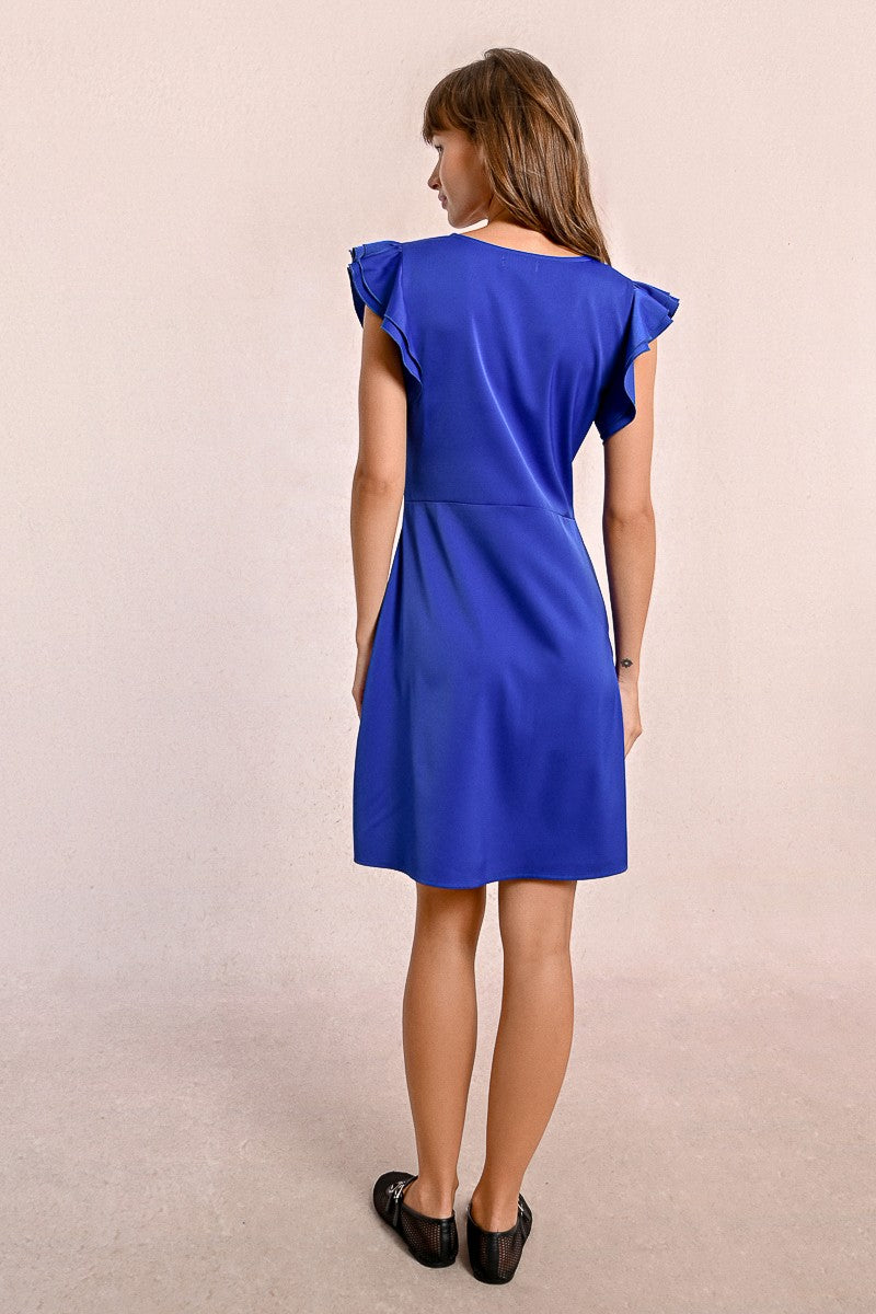 Molly Bracken Cobalt Blue Ladies Woven Dress