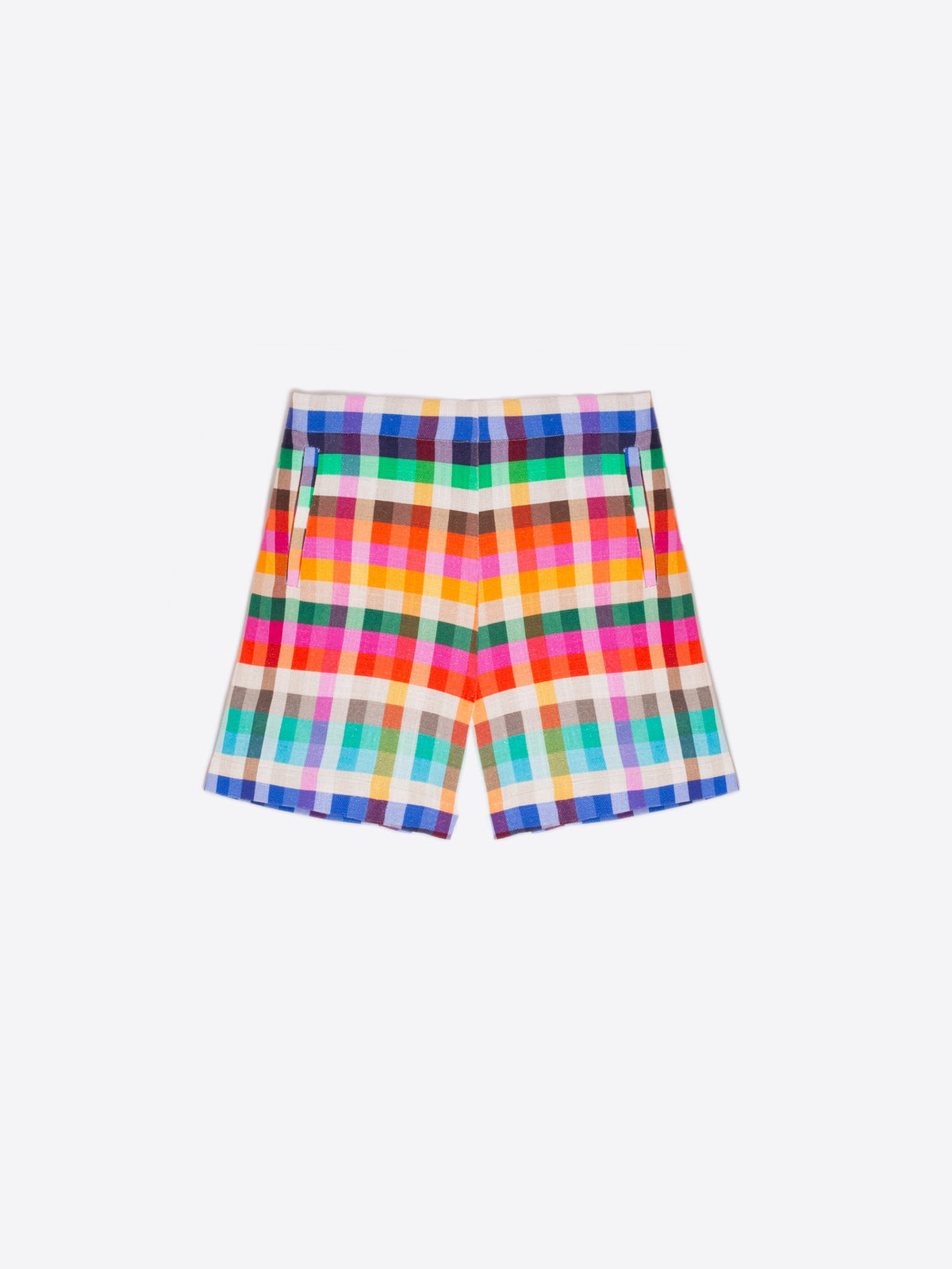 Vilagallo Vichy Check Sandra Multi Coloured Shorts