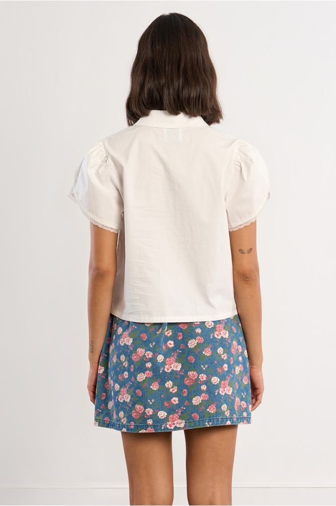 Molly Bracken Short Sleeved White Shirt
