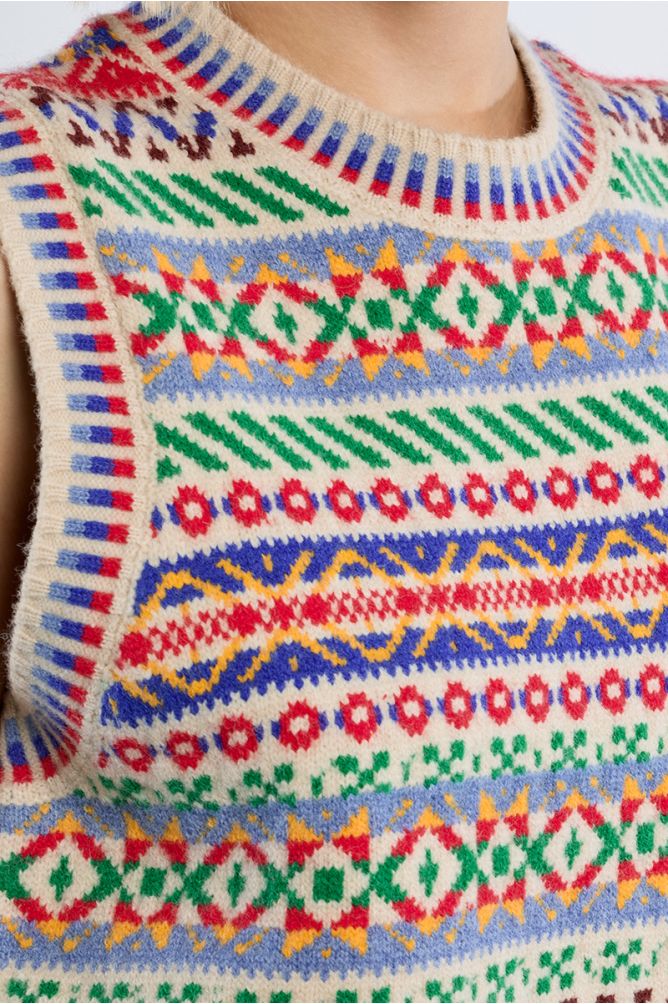 Molly Bracken Tibetan OFF White Sweater
