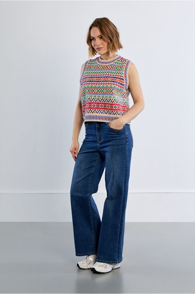 Molly Bracken Tibetan OFF White Sweater