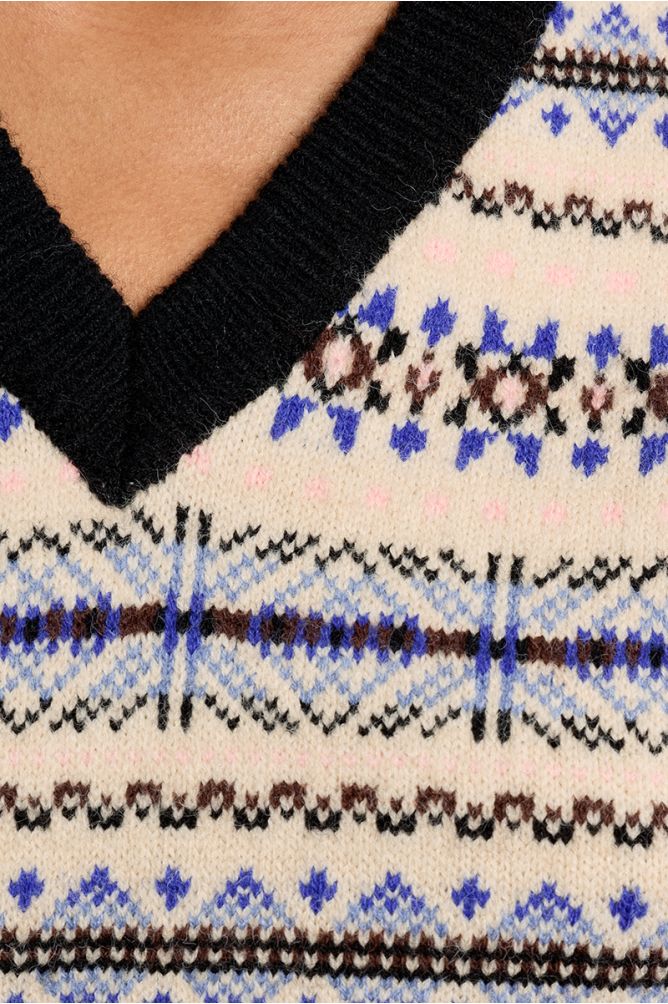 Molly Bracken Sleeveless OFF White Sweater