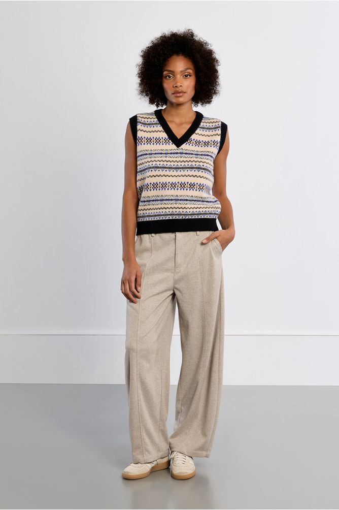 Molly Bracken Sleeveless OFF White Sweater