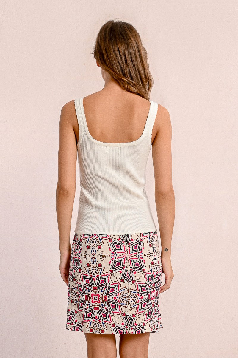 Molly Bracken Off White Tank Top