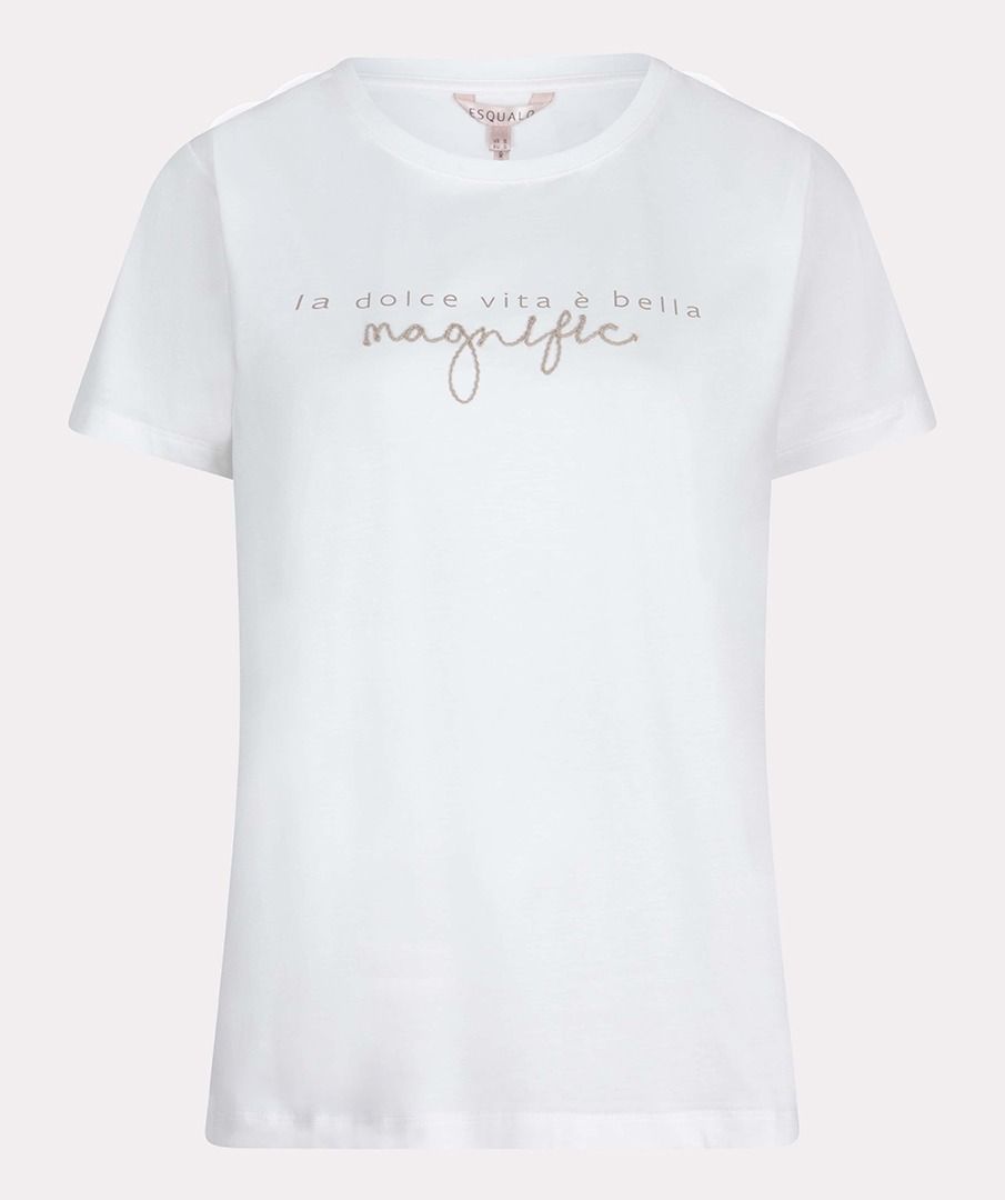 Esqualo Cotton Off White Magnific Tshirt