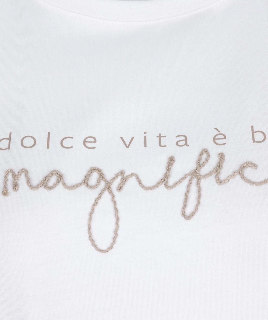 Esqualo Cotton Off White Magnific Tshirt