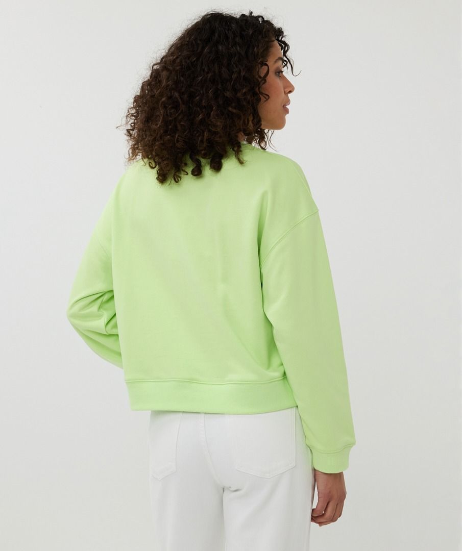 Esqualo Apple Green Sweater Flock Print