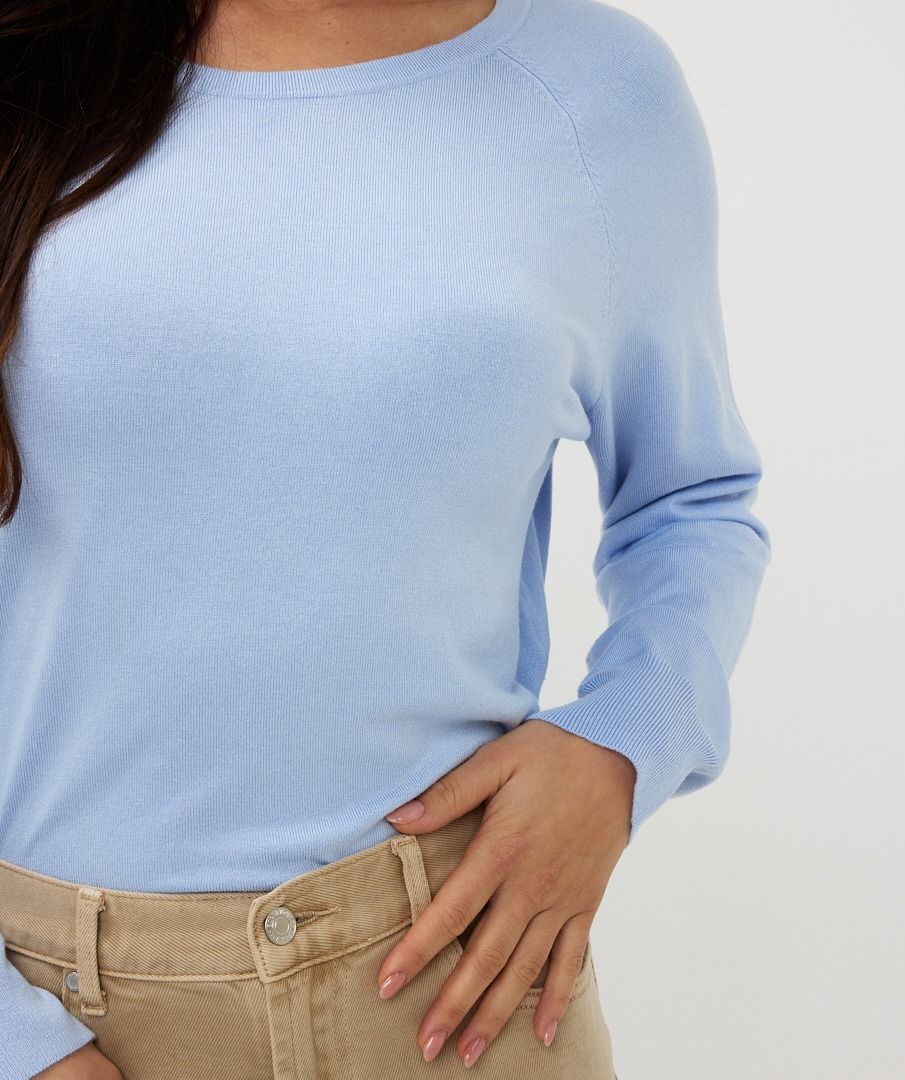 Esqualo Sky Blue Raglan Sweater