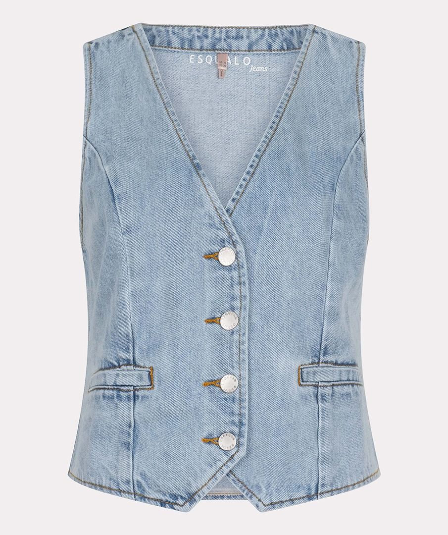 Esqualo Mid Blue Denim Gilet