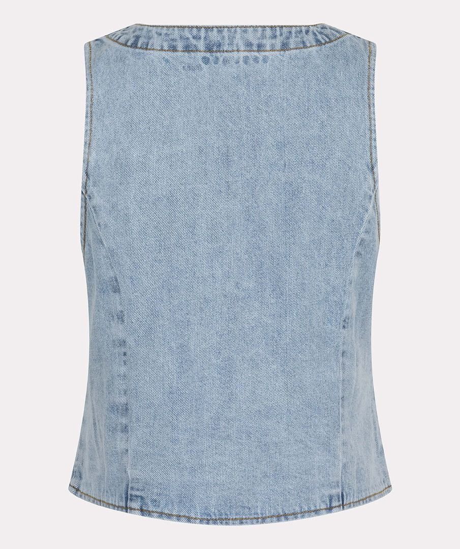 Esqualo Mid Blue Denim Gilet