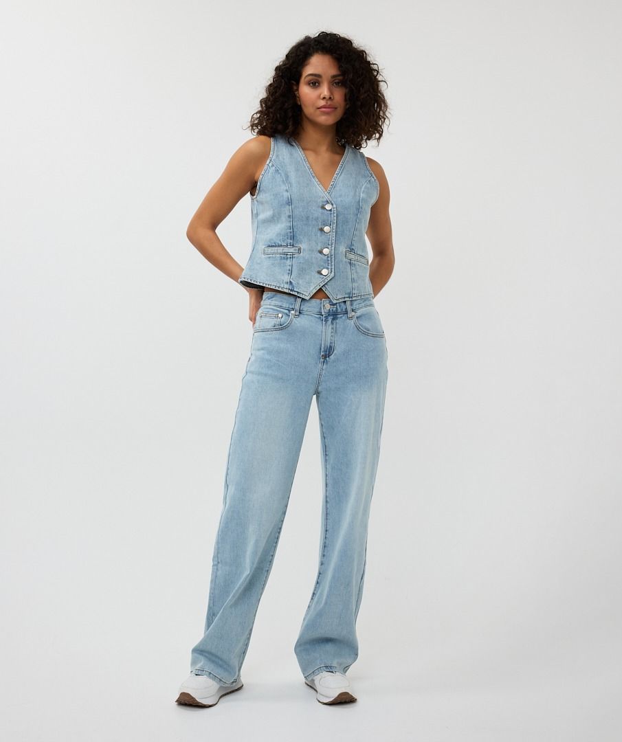 Esqualo Mid Blue Denim Gilet