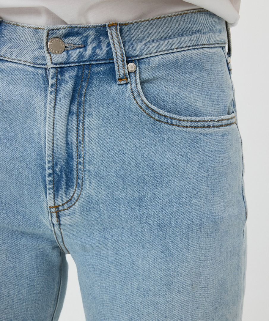 Esqualo Mid Blue Wide Leg Denim