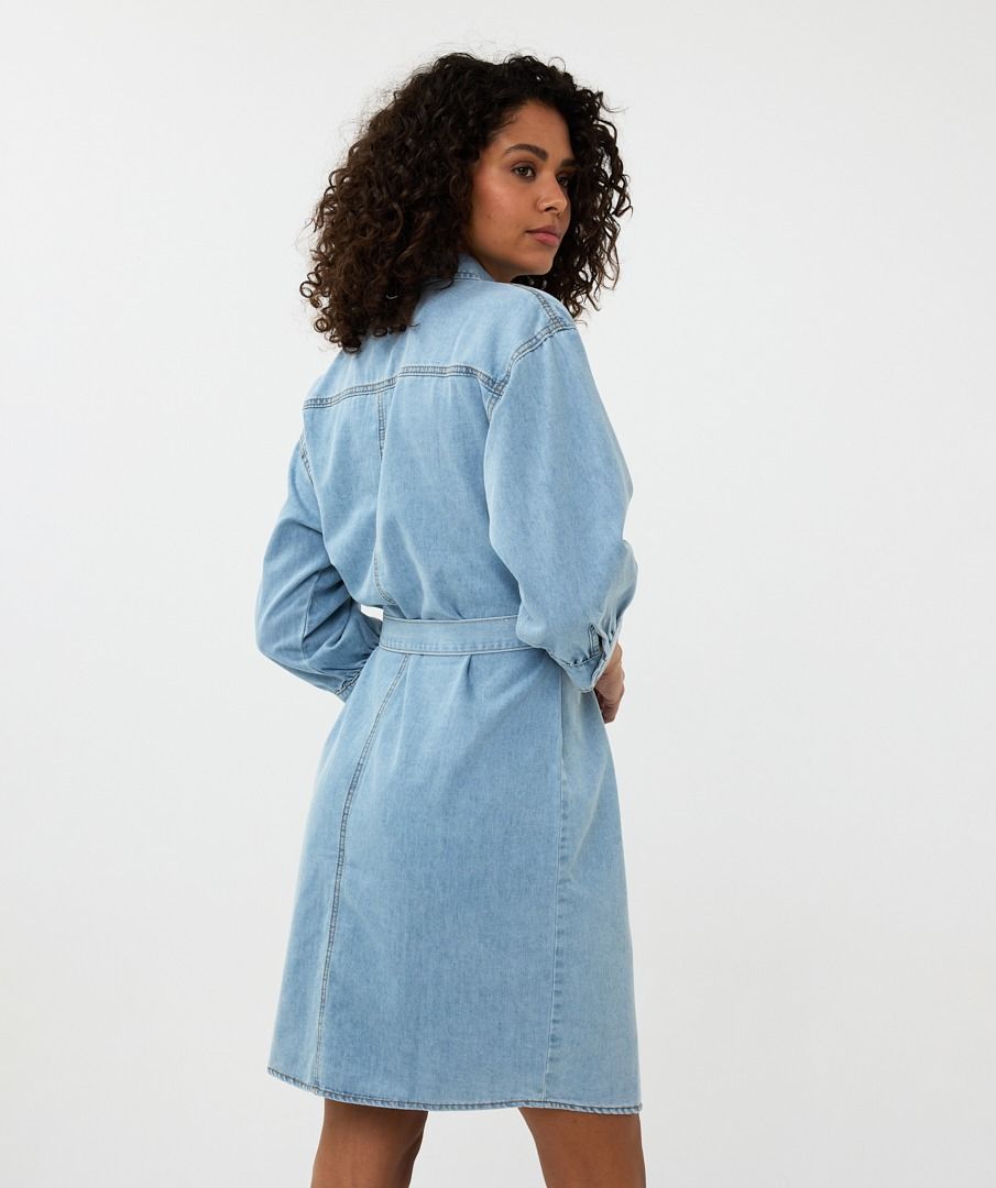 Esqualo Short Belted Denim Dress