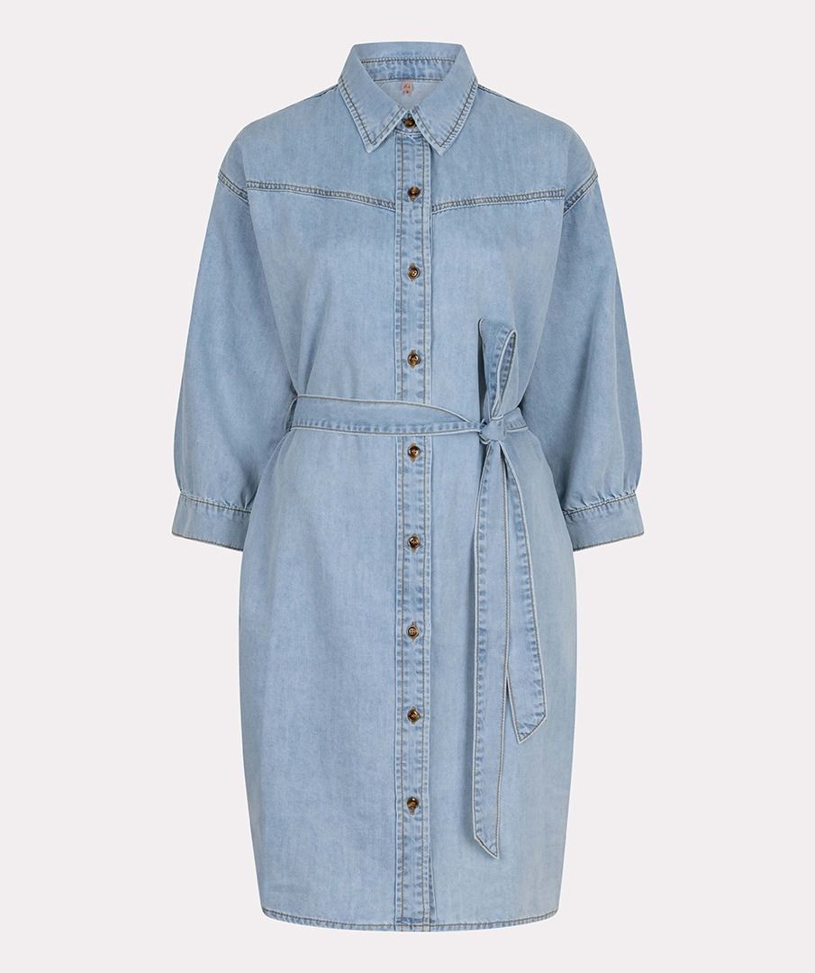 Esqualo Short Belted Denim Dress