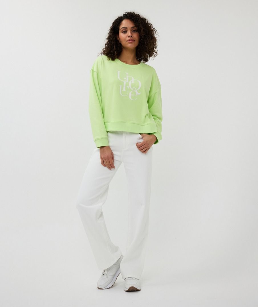 Esqualo Off White Wide Leg Jeans