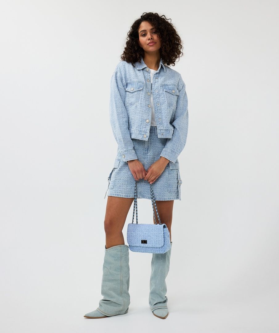 Esqualo Light Blue Denim Bag