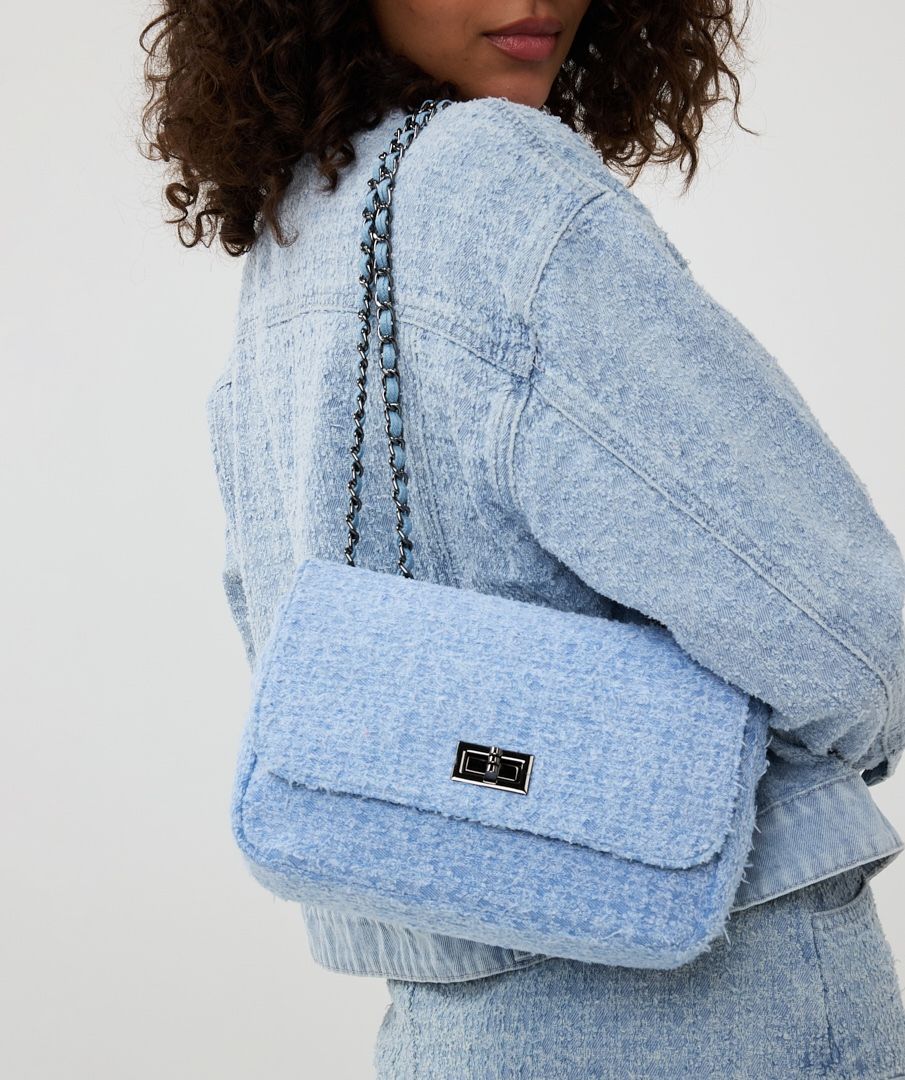 Esqualo Light Blue Denim Bag