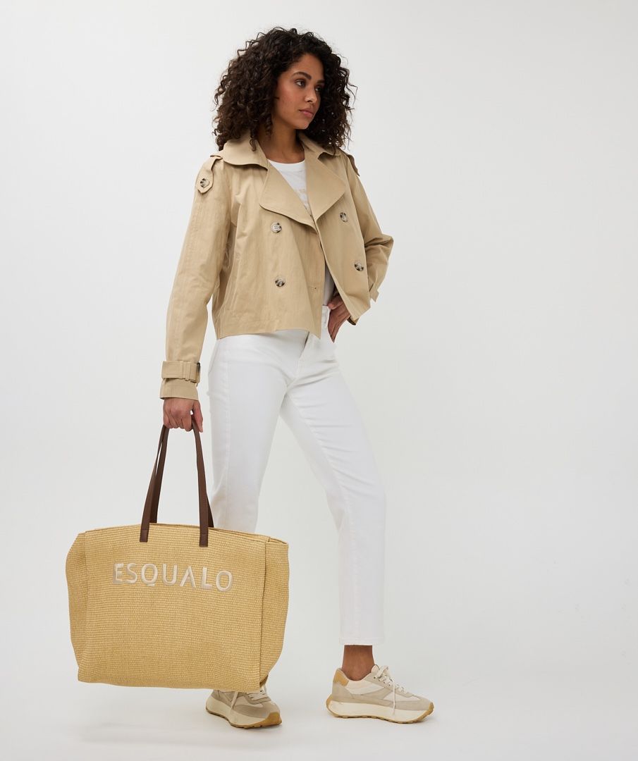 Esqualo Yellow Embroidery &quot;Esqualo&quot; Bag