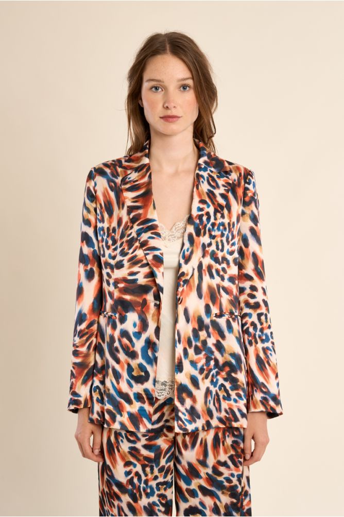 Molly Bracken Straight Printed Blazer