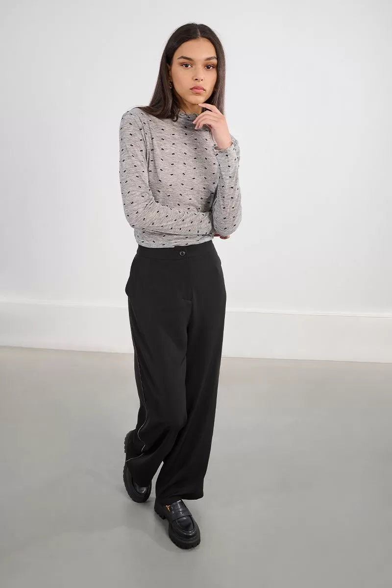 Molly Bracken Straight Black Trousers