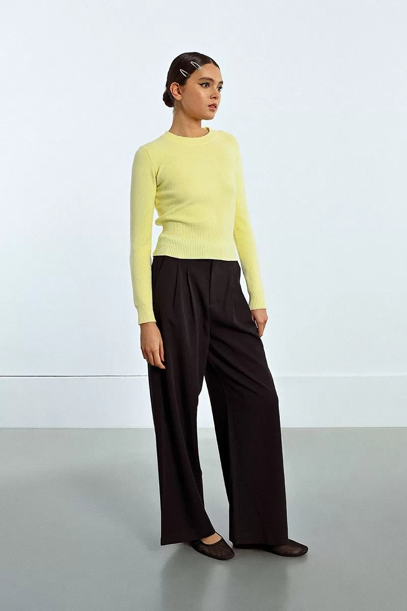 Molly Bracken Yellow Straight Sweater