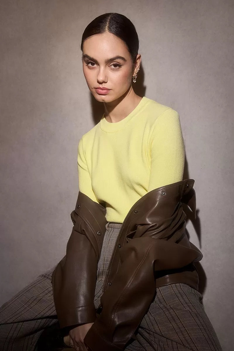 Molly Bracken Yellow Straight Sweater